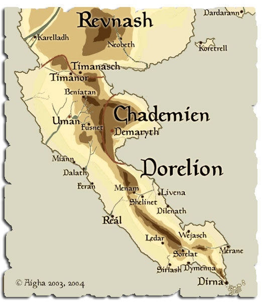 Map of Dorelion © Aigha